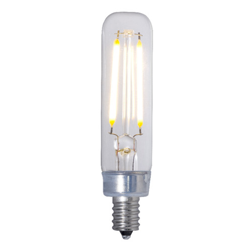 2.5W 120V T6 2700K E12 Candelabra Screw Base Decorative Filament LED Bulb - Clear Finish