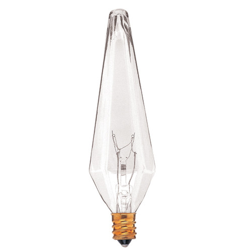 2-Pack 40W Clear E-12 Base Prismatic Bulb