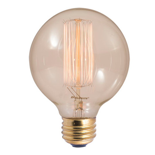 40W Clear E-26 Base G-30 Globe Antique Style Bulb