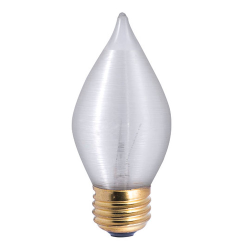 40W Satin Wrap E-26 Base C15 Flame Bulb