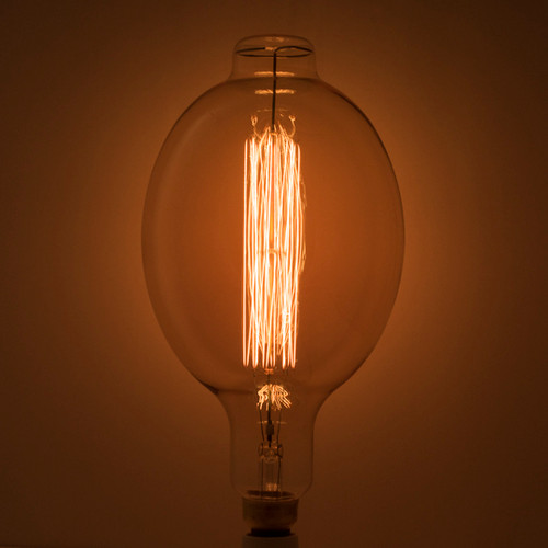 60W,  BT56 - GRAND NOSTALGIC E-26 BASE ANTIQUE FINISH THREAD FILAMENT BULB.