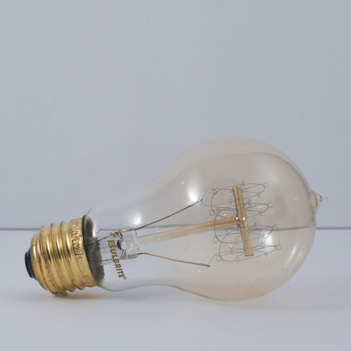 40W Spiral Filament E-26 Base A19 Antique Style Bulb