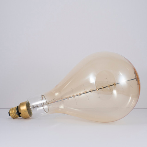 60W,  PS-56 - GRAND NOSTALGIC E-26 BASE ANTIQUE FINISH SPIRAL FILAMENT BULB