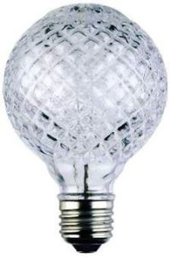 40W Clear Cut Glass E-26 Base G25 Globe Eco Halogen Bulb