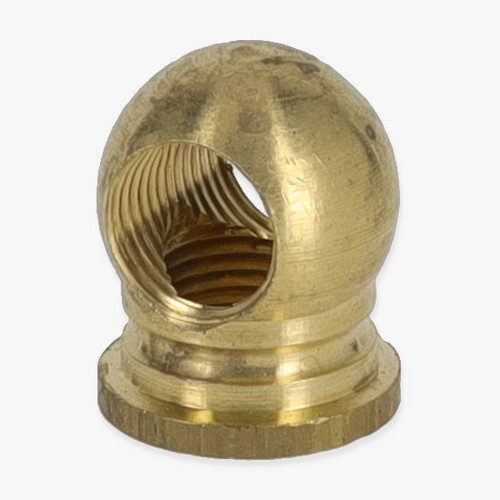 1/8ips Threaded - 5/8in Diameter Tee Fitting Ball Armback- Unfinished Brass