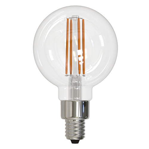 4W LED E12 Base G16 Globe 3000K Filament Fully Compatible Dimming Bulb - Clear