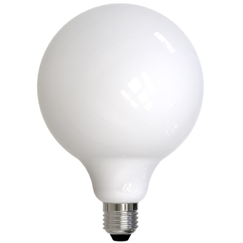 7W =  75W  Frosted LED E-26 Base G40 Fully Compatible Dimming Bulb. 120V, 2700K.