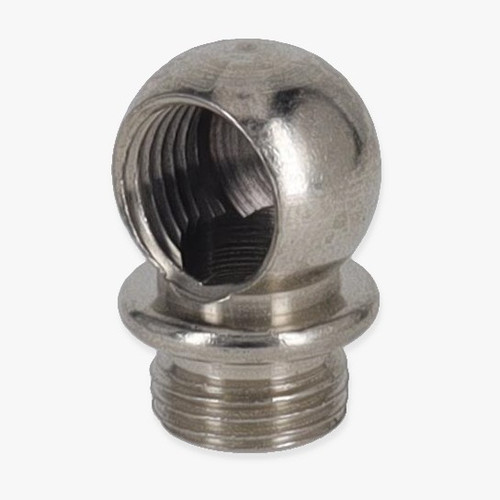 1/8ips Threaded - 1/2in Diameter 90 Degree Ball Armback - Nickel Plated