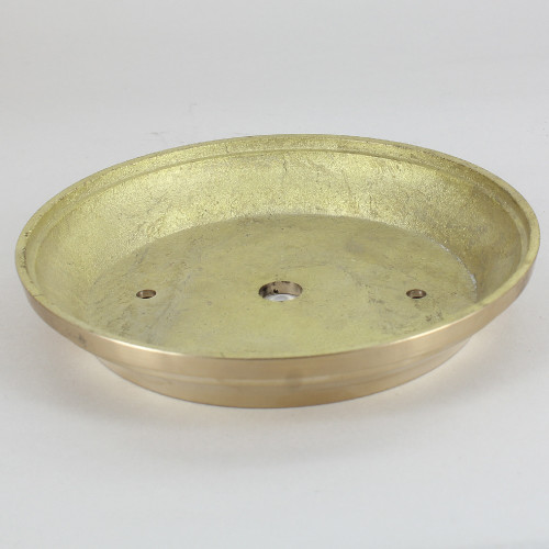 2-3/4in Bar Hole - Cast Brass Canopy - Unfinished Brass