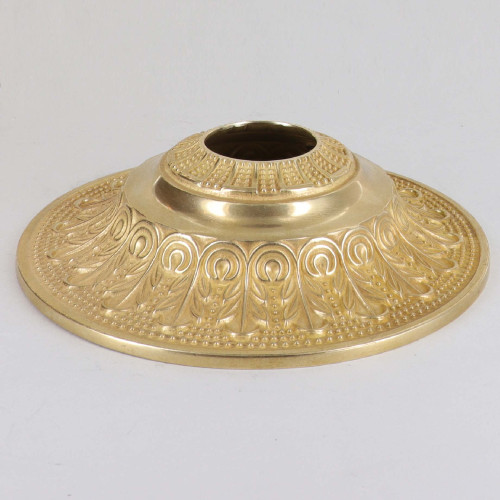 6in Diameter Small Indian Ceiling Canopy - Unfinished Brass