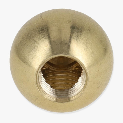 1/8ips Threaded - 7/8in Diameter 90 Degree Ball Armback - Unfinished Brass