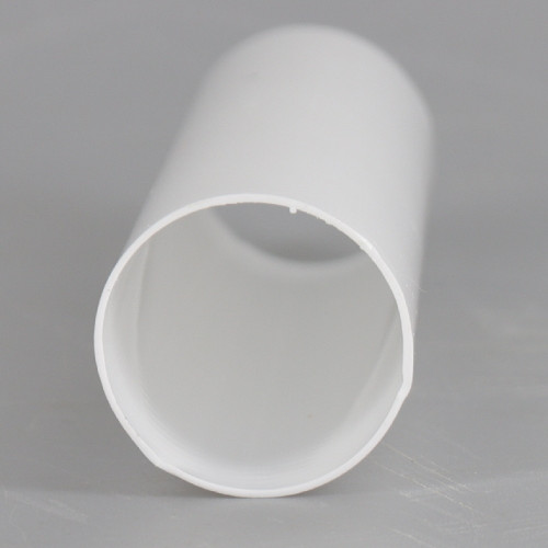 8in. Long Soft Plastic E-12 Base Candle Socket Cover - Candelabra - White