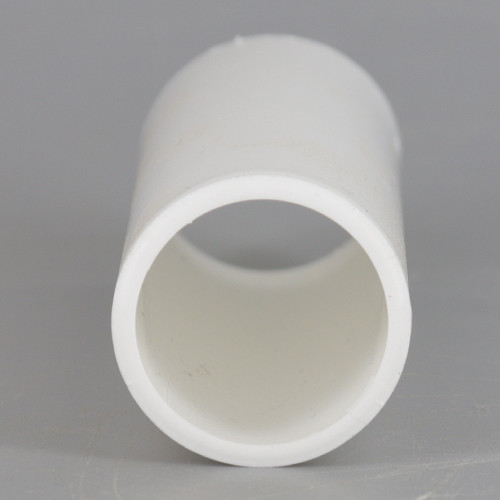 85mm (3-3/8in) Long Plain Hard Plastic European Candle Cover - White