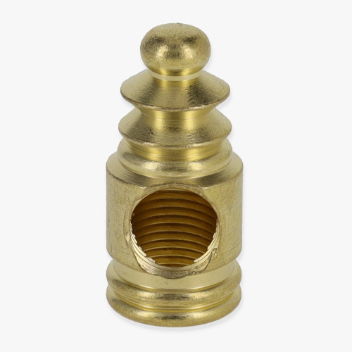 1/8ips Threaded - Decorative 90 Degree Turned Armback - Unfinished Brass