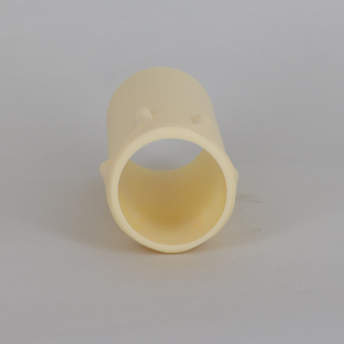70mm Height X 29mm OD Hard Plastic Candle Cover with Drips - Ivory