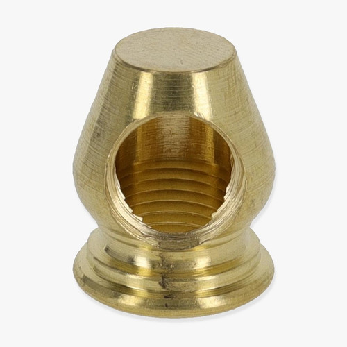 1/8ips Threaded - Flat Bottom 90 Degree Acorn Armback - Unfinished Brass