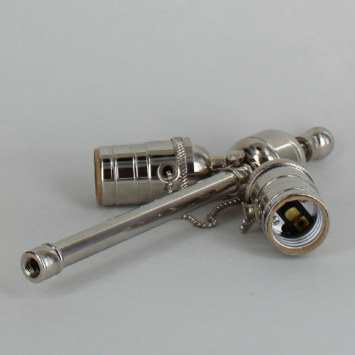 Polished Nickel Finish Adjustable Stem Cluster with 3/4in. Ball Finial