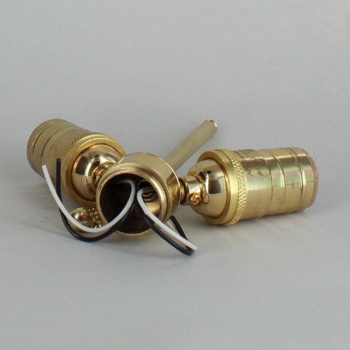 Polished Brass Finish Adjustable Stem Cluster with 3/4in. Ball Finial