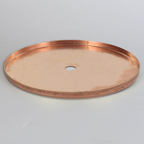 5 In. Diameter Stamped Brass Straight Edge Checkring - Unfinished Copper