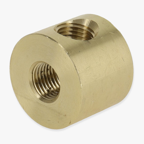 1/4ips Threaded - 1-1/4in Diameter Tee Disc Armback - Unfinished Brass