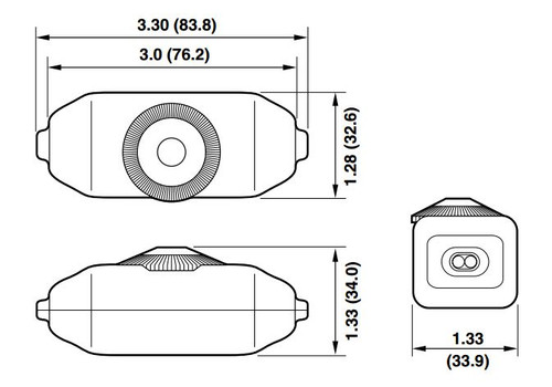 In-Line Single-Pole, Feed-Through Rotary Lamp Cord Dimmer - Brown