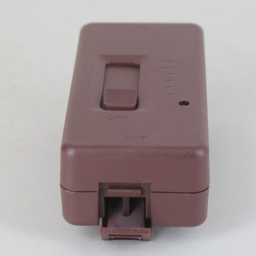 Slide Tabletop Snap-On Full Range Cord Dimmer - SPT-2 Wire - Brown