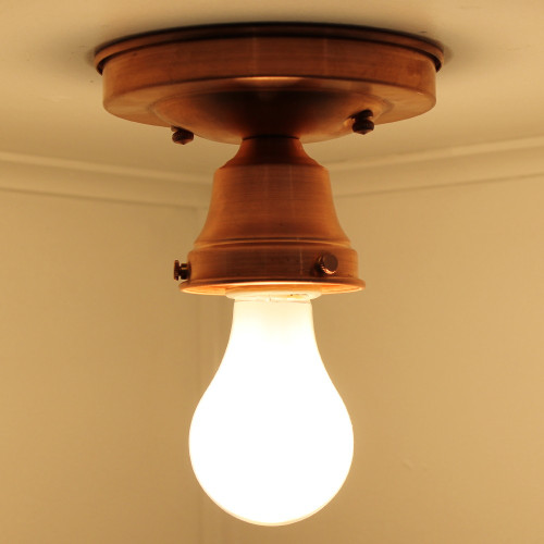 2-1/4 in. Holder Flush Fixture - Copper Finish