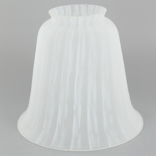 White Frit Bell Glass with 2-1/4in. Neck