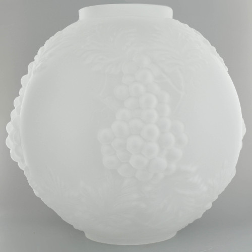 Frosted Embossed Grape Open Ball with 4in. Bottom and 3-1/2in. Top Holes