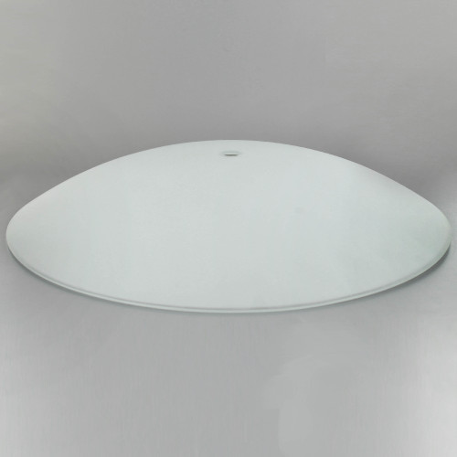 21in. Diameter Sandblasted/White Painted Dish with 1/2in. Hole