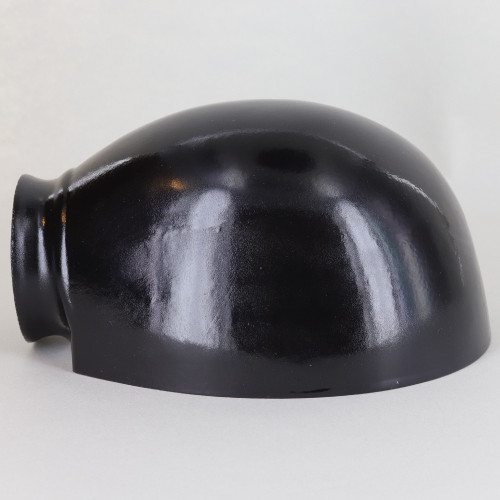 Black Painted Opal Hand Blown Bathroom Shade with 2-1/4in. Neck