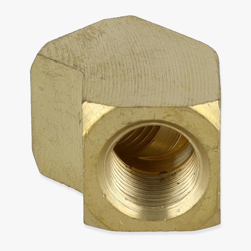 1/8ips Female Threaded - Rounded Brass 45 Degree Armback - Unfinished Brass