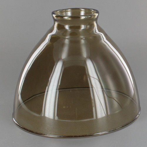 6in. Top Hand Blown IES Smoked Glass Shade with 2-1/4in. Neck