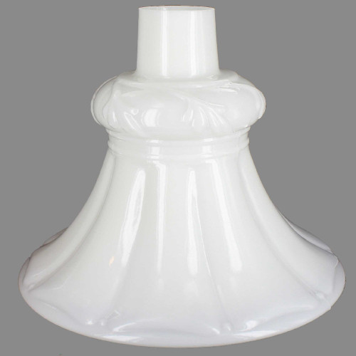 Opal White Tall Flared Torchiere Shade with 2-3/4in. Neck