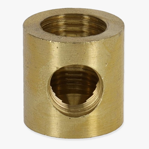 1/4ips X 1/8IPS Threaded - 3/4in Diameter 90 Degree Straight Armback - Unfinished Brass