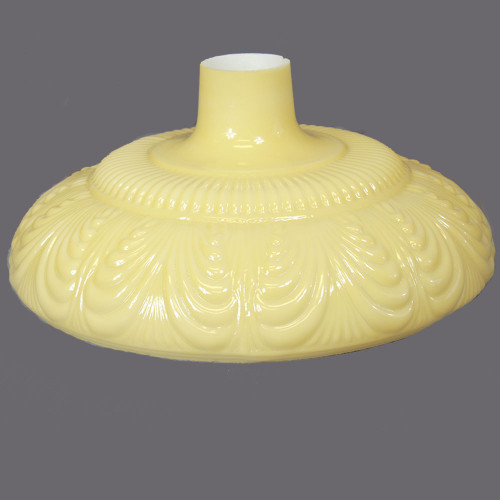 14-1/2in. Buff Color Draped Torchiere Shade with 2-3/4in. Neck