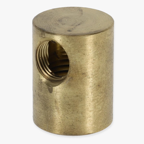 1/4ips X 1/8ips Threaded - 3/4in Diameter Straight 90 Degree Armback - Unfinished Brass