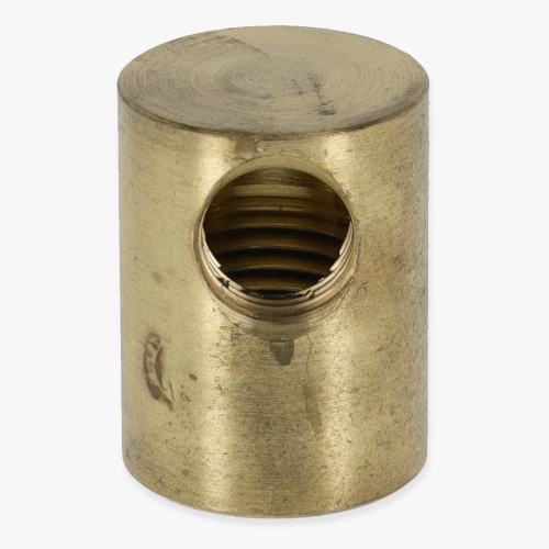 1/4ips X 1/8ips Threaded - 3/4in Diameter Straight 90 Degree Armback - Unfinished Brass
