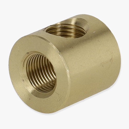 1/8ips Threaded - 3/4in Diameter 90 Degree Straight Armback - Unfinished Brass