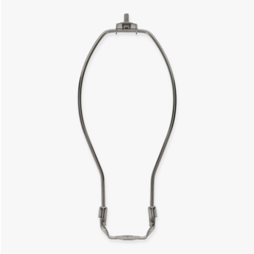 9in. Nickel Plated Regular Duty Lamp Shade Harp with Saddle