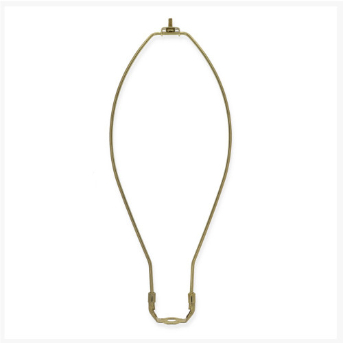 14in. Brass Plated Regular Duty Lamp Shade Harp with Saddle
