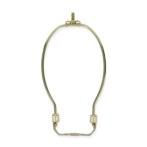 7in. Brass Plated Heavy Duty Lamp Shade Harp with Saddle