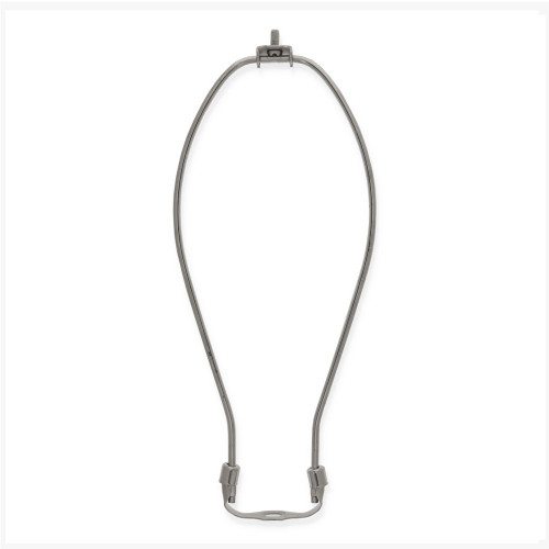13in. Nickel Plated Heavy Duty Lamp Shade Harp with Saddle