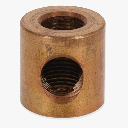 1/8ips Threaded - 3/4in Diameter Tee Fitting Straight Armback - Unfinished Copper