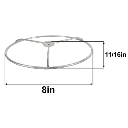 8 inch Diameter #10 Steel Wire Shade Ring - Nickel