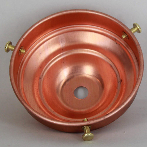 3-1/4in. Copper Rounded Top Shade Holder
