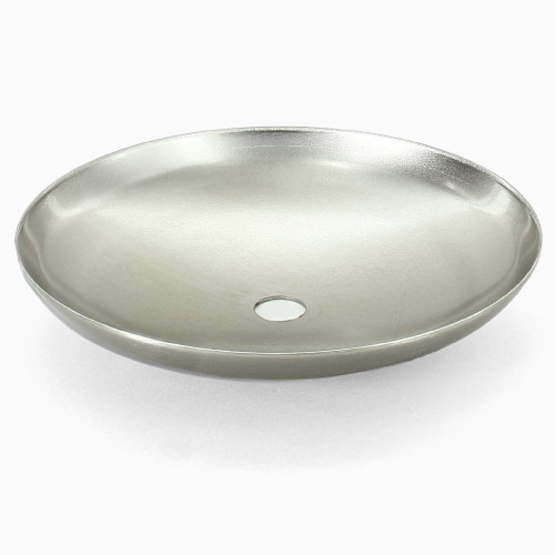 3in Steel Neckless Ball Holder Set with Cover and  Insert -  Brushed/Satin Nickel Finish