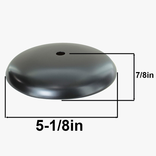 Matte Black Finish Cover for 4in Neckless Holder