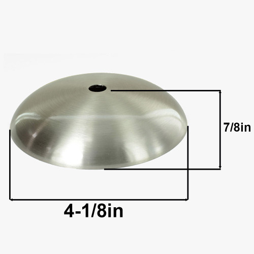 Brushed/ Satin Nickel Finish Cover for 3in Neckless Holder