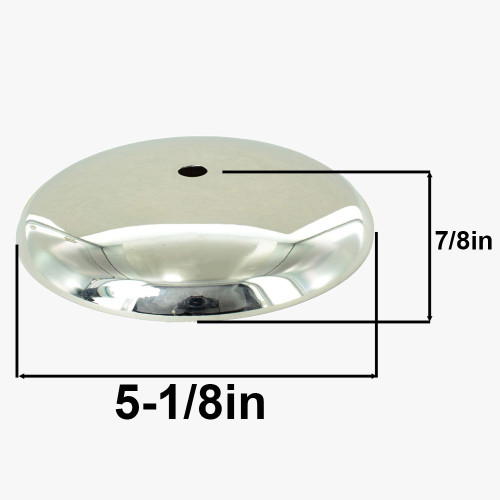 Polished Nickel Finish Cover for 4in Neckless Holder